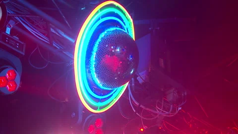 A lamp in the shape of saturn Stock Footage 252749762