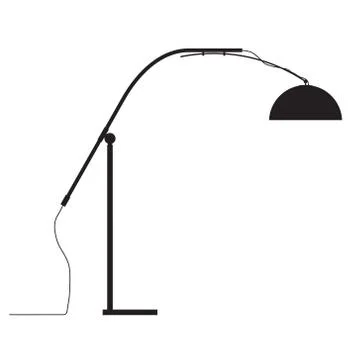 Lamp silhouette Illustrazione stock