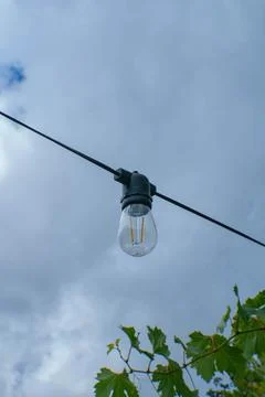 Lamp on sky Stock Photos