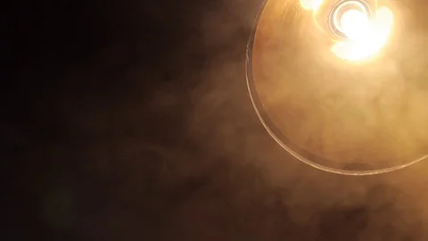 Lamp in smoke Video stock 77541639