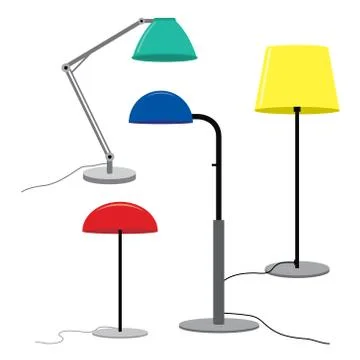 Lamp-Stand-1 Stock Illustration