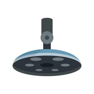 Lamp surgical light icon flat isolated Stock Illustration