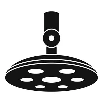 Lamp surgical light icon, simple style Stock Illustration