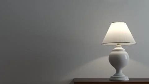 Lamp Table Stock Illustration