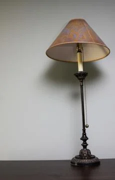 Lamp on a table Stock Photos