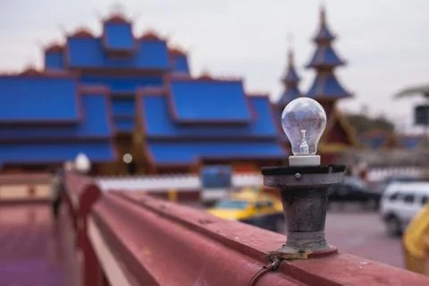 Lamp in Thai temple Stock Photos