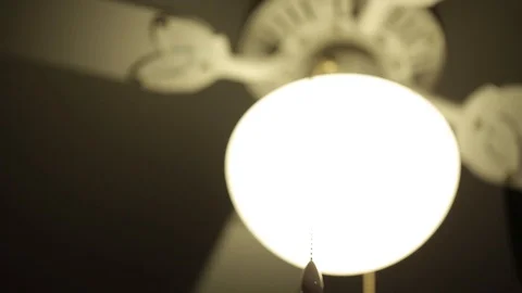 Lamp with tie with blur in motion Stock Footage 95345037