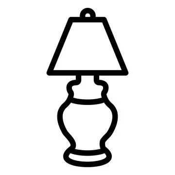 Lamp Vector Icon Design Illustration Stock Illustration