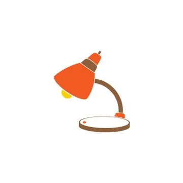 Lamp vector icon Stock Illustration