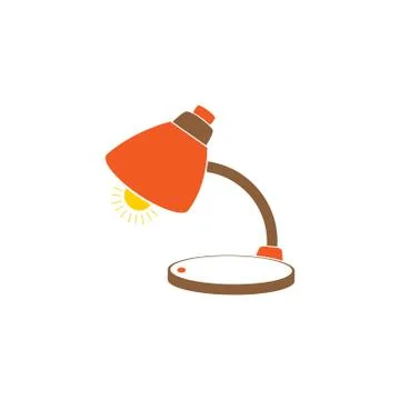 Lamp vector icon Illustrazione stock
