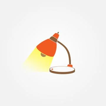 Lamp vector icon Stock Illustration