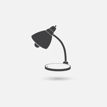 Lamp vector icon Stock Illustration
