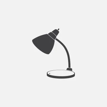 Lamp vector icon Stock Illustration