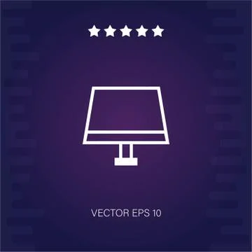 Lamp vector icon Stock Illustration