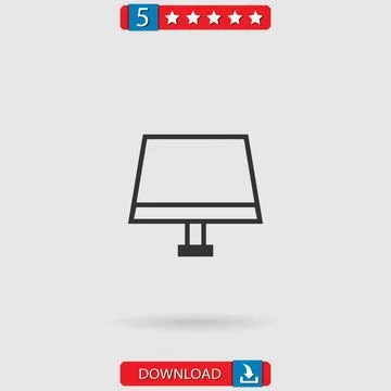 Lamp vector icon Stock Illustration