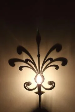 Lamp on the wall Stock Photos