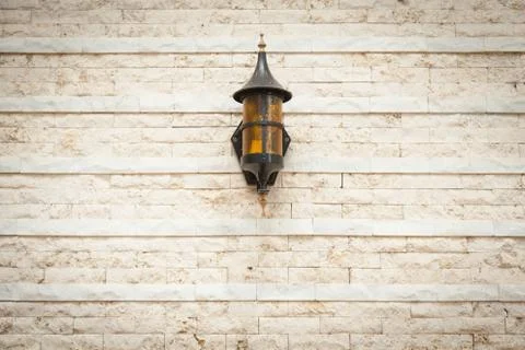 Lamp on the wall Stock Photos