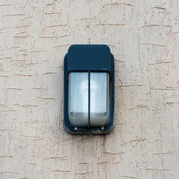 Lamp on the wall. Stock Photos