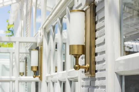 Lamp on the wall Stock Photos