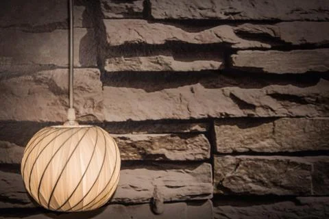 Lamp on wall Stock Photos