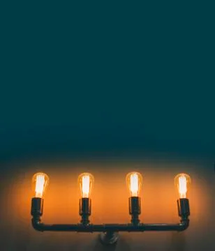 Lamp On Wall Stock Photos