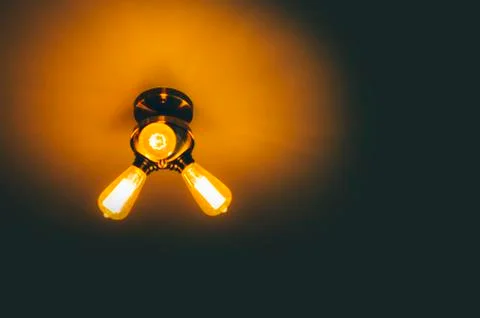 Lamp On Wall Stock Photos