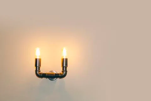 Lamp On Wall Stock Photos