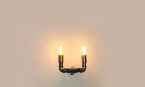 Lamp On Wall Stock Photos