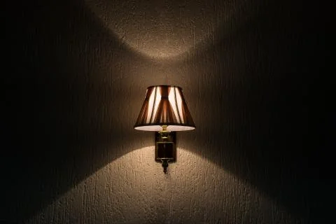 The lamp on the wall Stock Photos