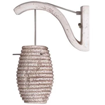 Lamp on the wall on a white background Stock Photos