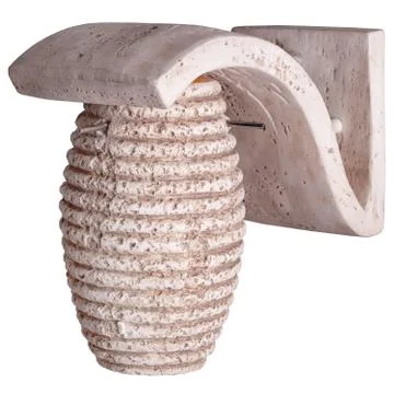 Lamp on the wall on a white background Stock Photos