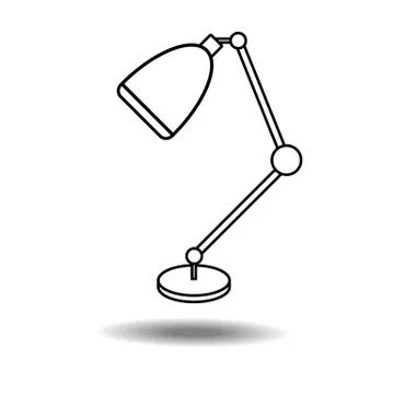 Lamp on white background, isolated image Illustrazione stock