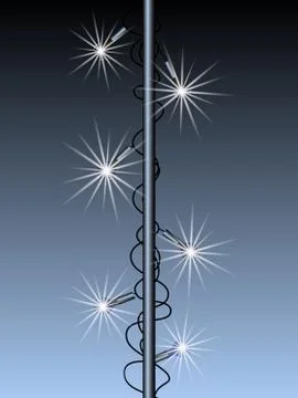 Lamplight   - vector illustration Stock Illustration