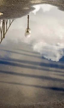 Lampost Reflection Stock Photos