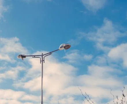 Lamppost And Sky Foto stock