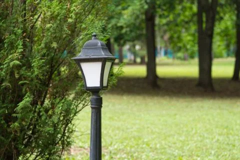 Lamppost in the Park Stock Photos