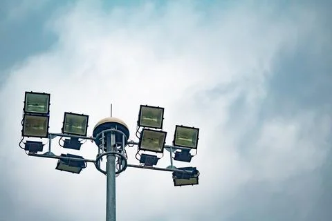 Lamppost shot with the sky Stock Photos