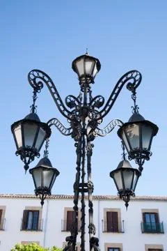 Lamppost in Ubeda Stock Photos