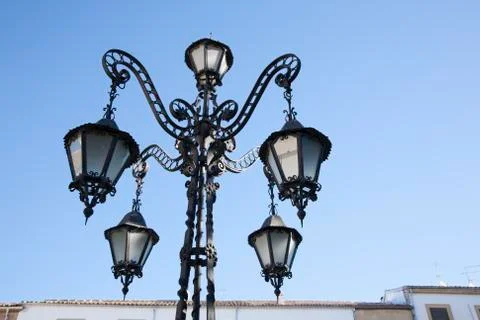 Lamppost in Ubeda Stock Photos