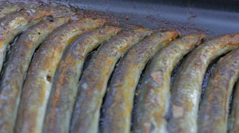 Lamprey on a pan. Stock Footage 49413755