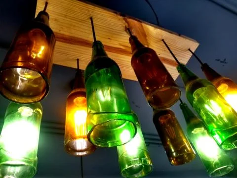 Lamps background Image Stock Photos