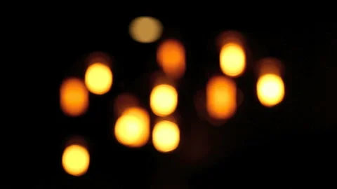 Lamps in a bar from defocus to focus Stock Footage 242424042