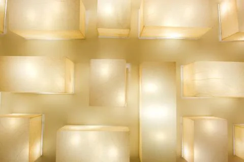 Lamps ceiling background in indoor Stock Photos
