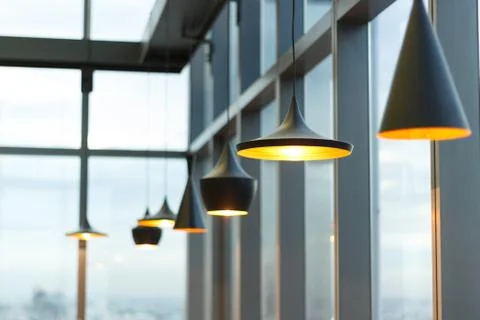 Lamps interior design Stock Photos