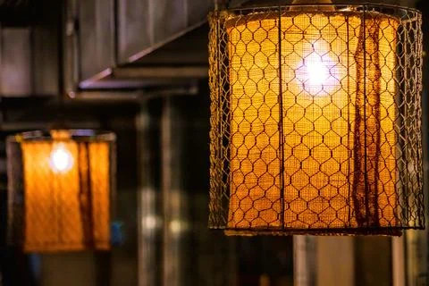 Lamps in the interior Stock Photos