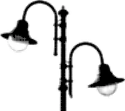 Lamps on the lamppost Illustrazione stock