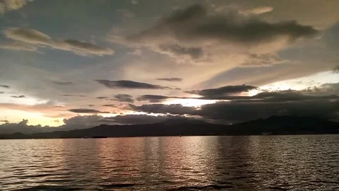 Lampung Bay before dusk Stock Footage 240319866