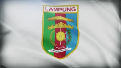 Lampung Flag Stock Footage 332183582