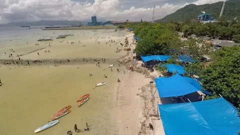 Lampung Pasir Putih Beach Stock Footage 80145798