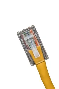 Lan cable close up Stock Photos